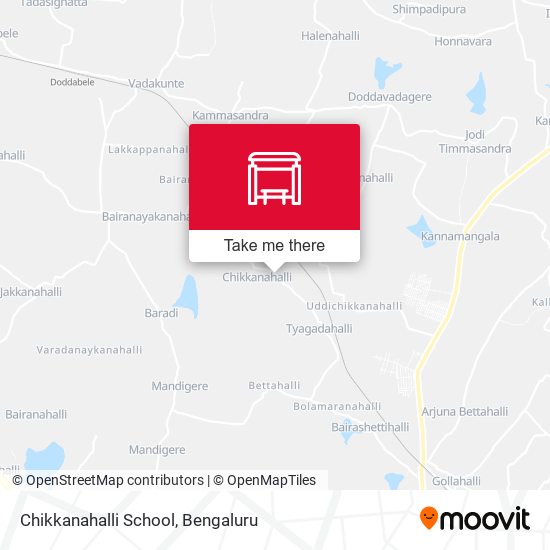Chikkanahalli School map