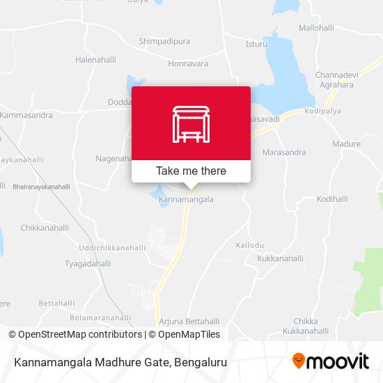 Kannamangala Madhure Gate map