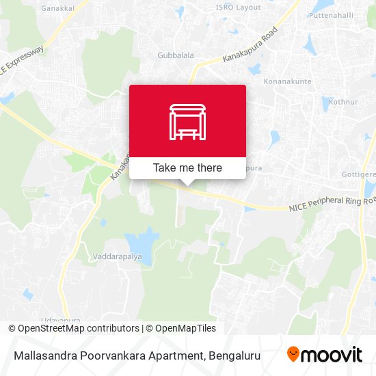 Mallasandra Poorvankara Apartment map