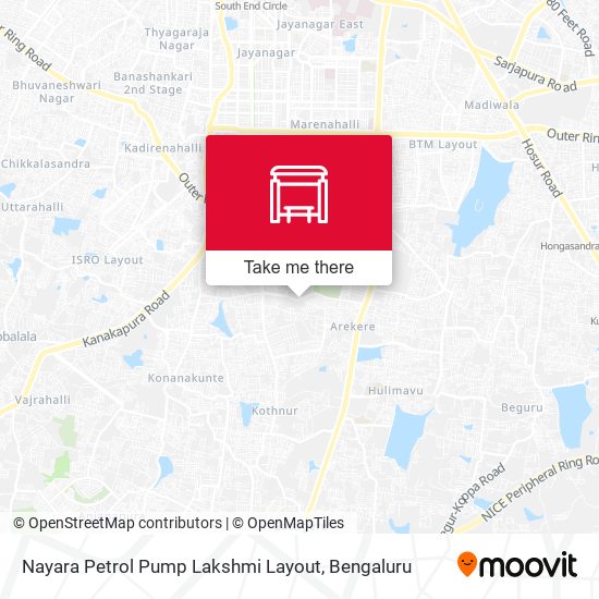 Nayara Petrol Pump Lakshmi Layout map
