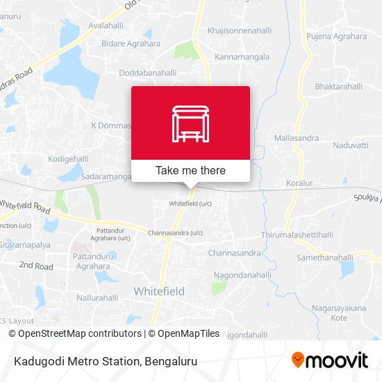 Kadugodi Metro Station map