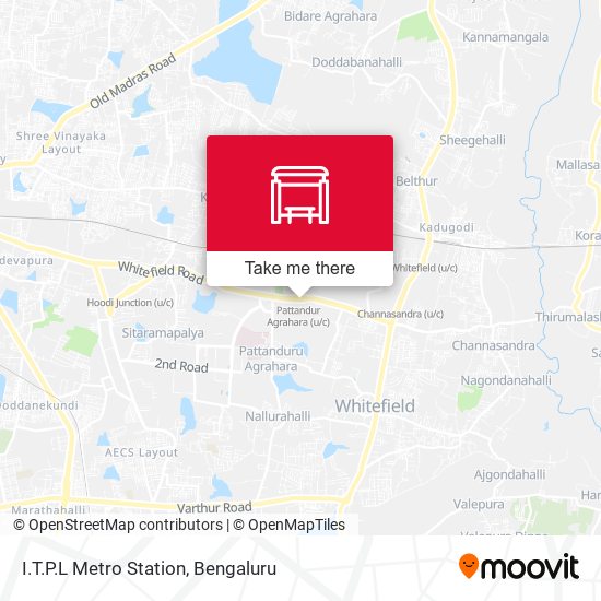 I.T.P.L Metro Station map