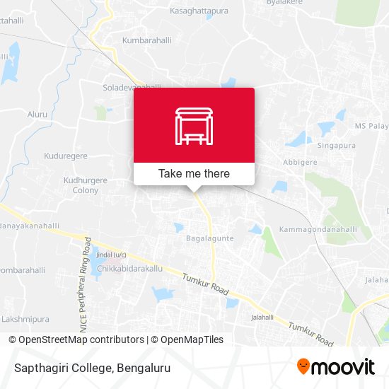 Sapthagiri College map