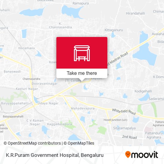 K.R.Puram Government Hospital map