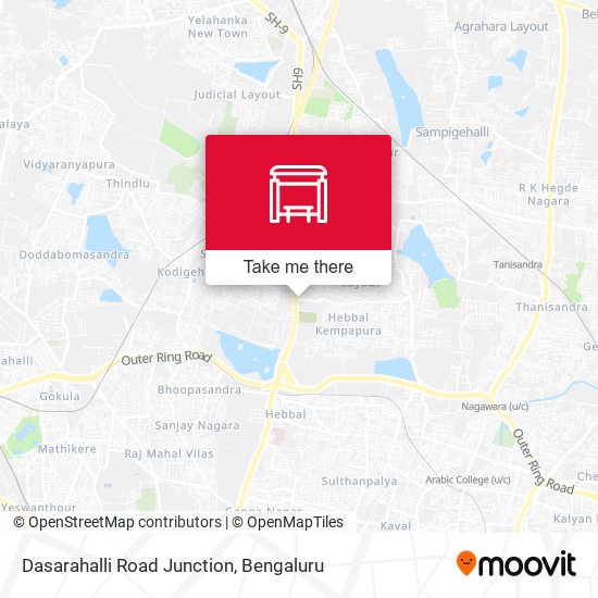 Dasarahalli Road Junction map