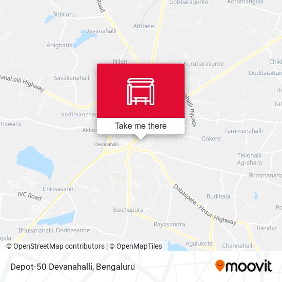 Depot-50 Devanahalli map