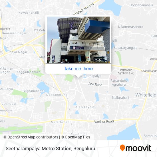 Seetharampalya Metro Station map