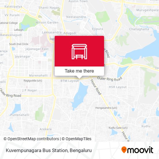 Kuvempunagara Bus Station map