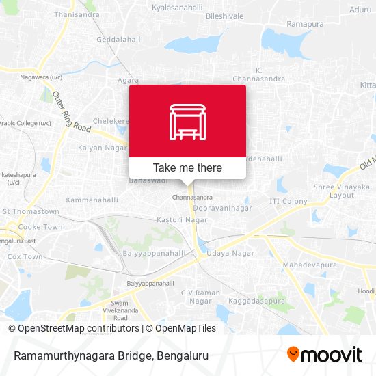 Ramamurthynagara Bridge map