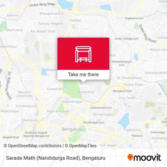 Sarada Math (Nandidurga Road) map