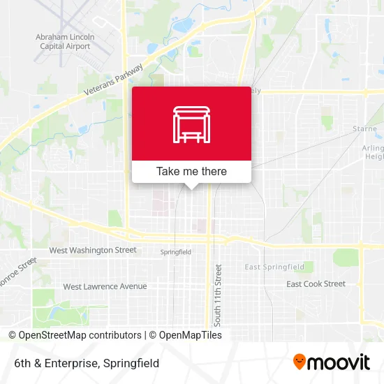Mapa de 6th & Enterprise