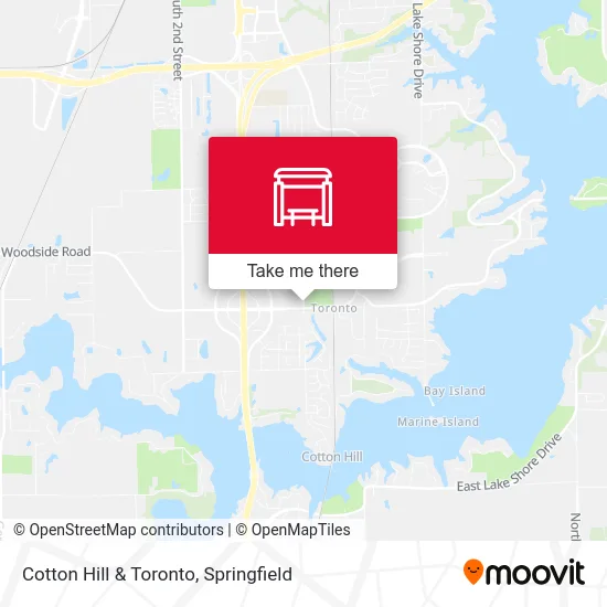 Cotton Hill & Toronto map