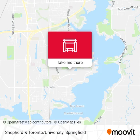 Shepherd & Toronto/University map