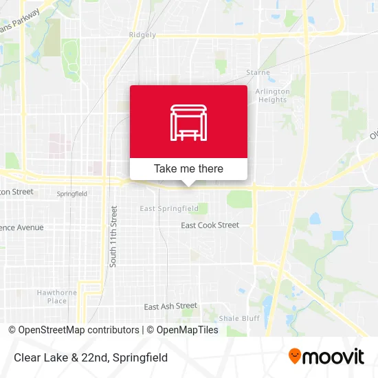 Clear Lake & 22nd map