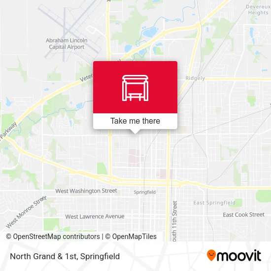 North Grand & 1st map