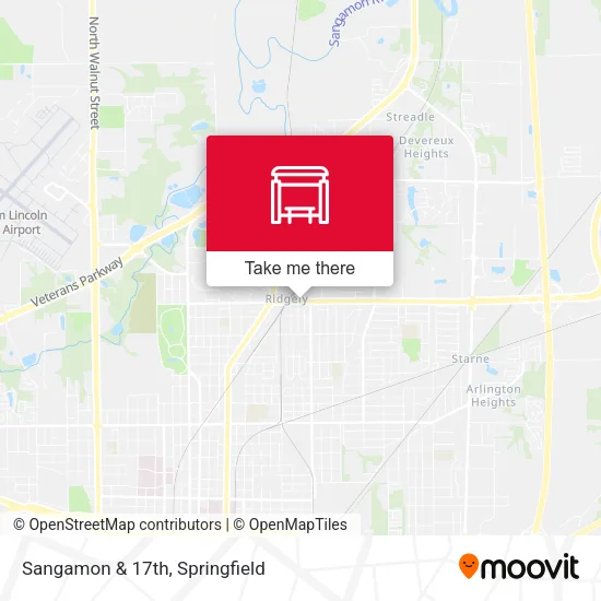 Mapa de Sangamon & 17th