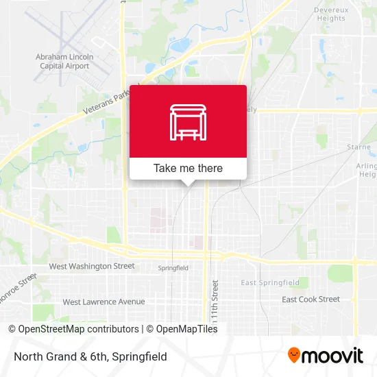 North Grand & 6th map