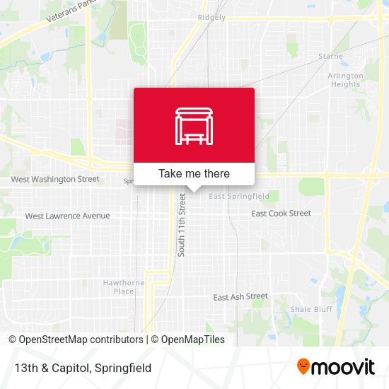 13th & Capitol map