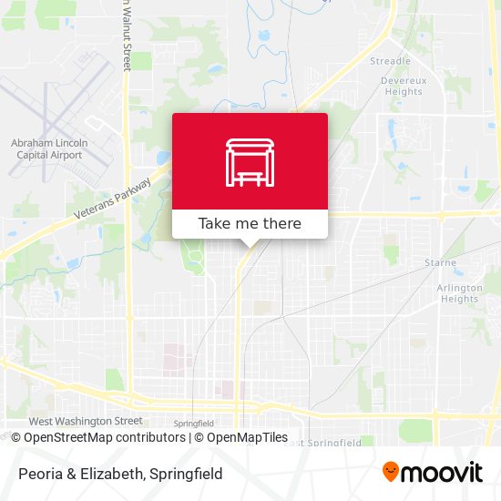 Peoria & Elizabeth map
