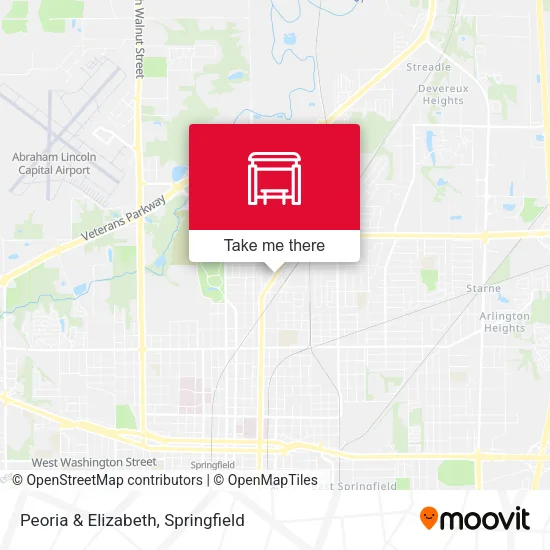 Peoria & Elizabeth map