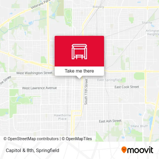 Mapa de Capitol & 8th