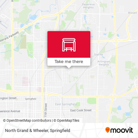 North Grand & Wheeler map