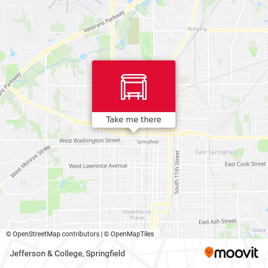 Mapa de Jefferson & College