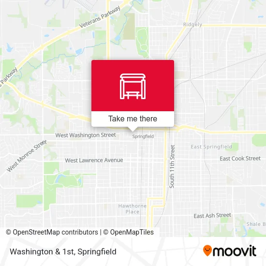 Mapa de Washington & 1st