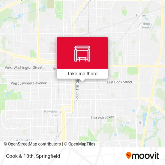 Mapa de Cook & 13th