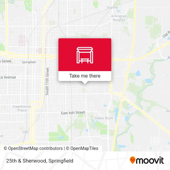 25th & Sherwood map