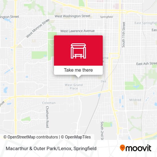 Macarthur & Outer Park/Lenox map