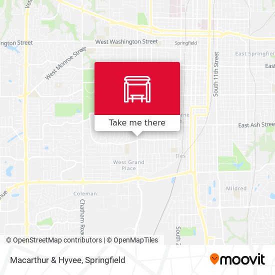 Macarthur & Hyvee map