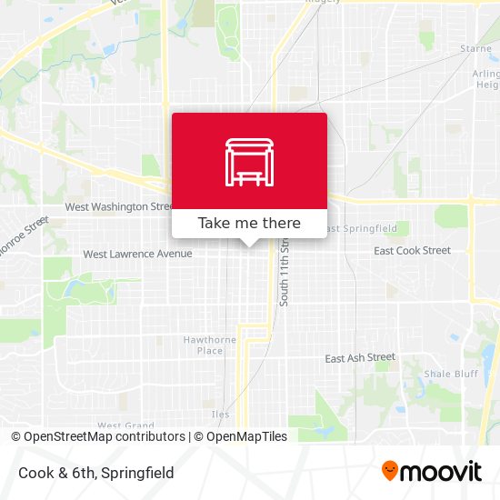 Cook & 6th map