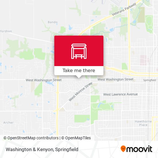 Washington & Kenyon map