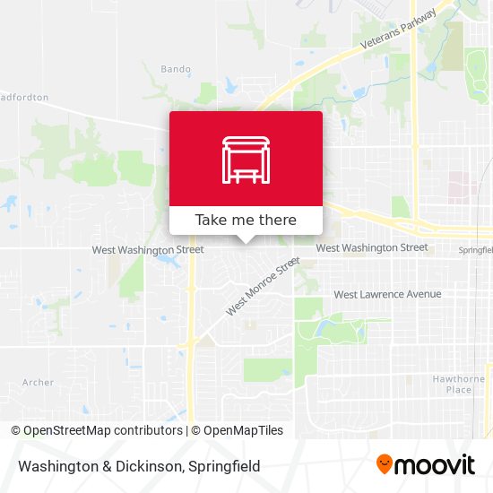 Washington & Dickinson map