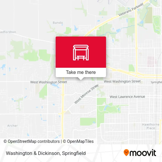 Washington & Dickinson map