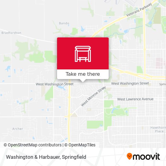 Washington & Harbauer map