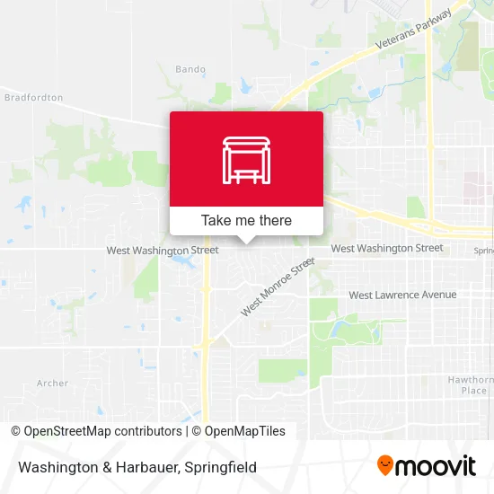 Washington & Harbauer map