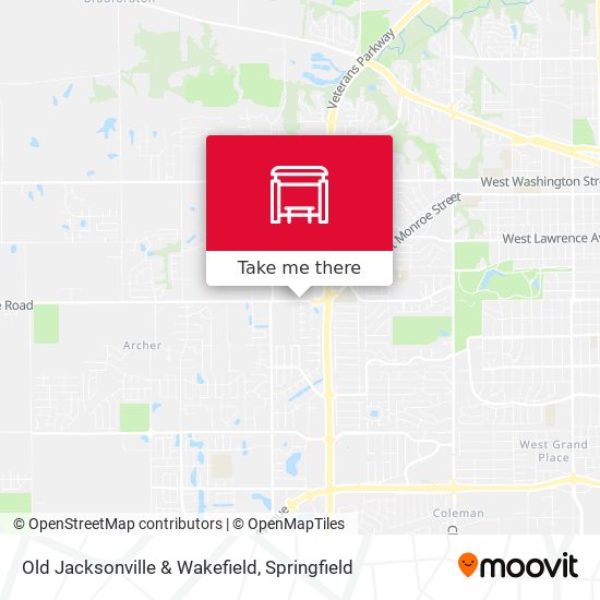 Old Jacksonville & Wakefield map