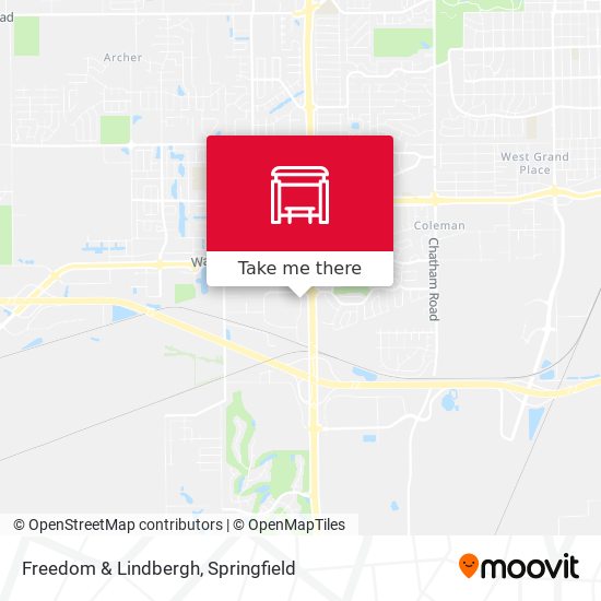 Freedom & Lindbergh map
