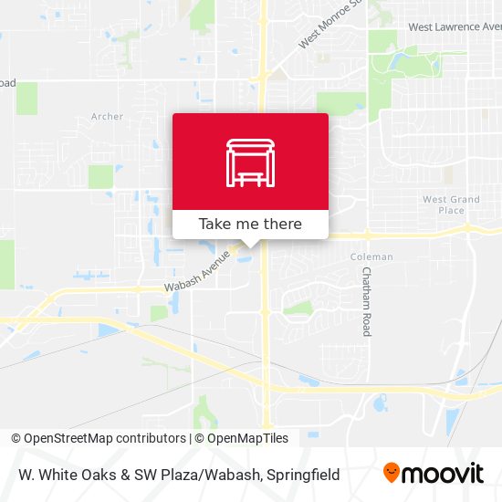 W. White Oaks & SW Plaza / Wabash map