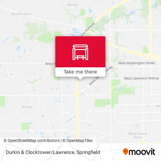 Durkin & Clocktower/Lawrence map