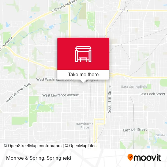 Mapa de Monroe & Spring