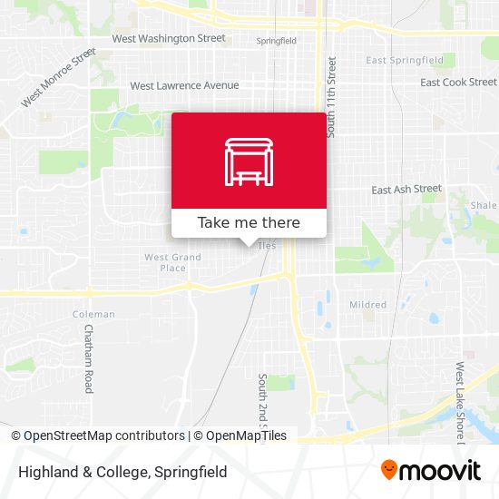 Highland & College map