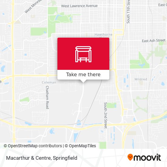 Macarthur & Centre map