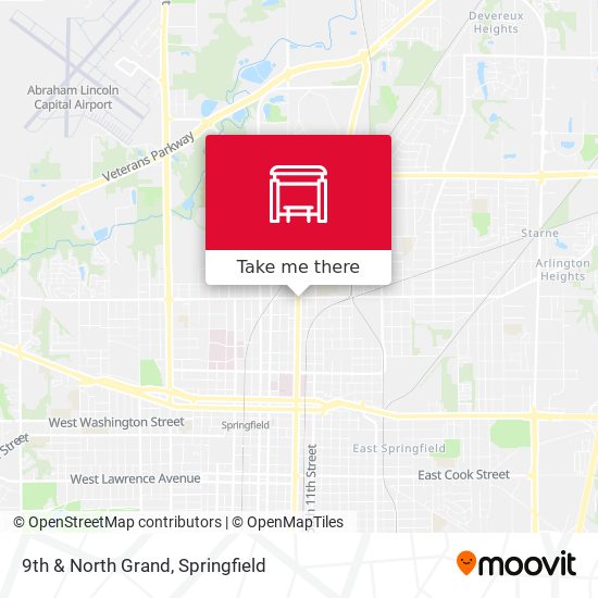 Mapa de 9th & North Grand