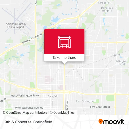 9th & Converse map