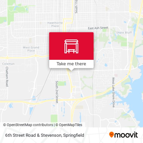 6th Street Road & Stevenson map