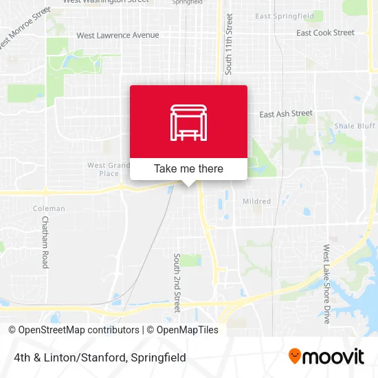 4th & Linton/Stanford map
