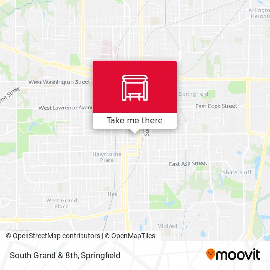 South Grand & 8th map